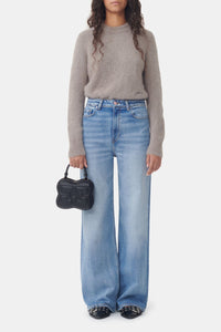 Pantalon droit Andi en denim - Mid Blue Vintage