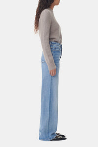 Pantalon droit Andi en denim - Mid Blue Vintage