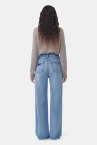 Pantalon droit Andi en denim - Mid Blue Vintage