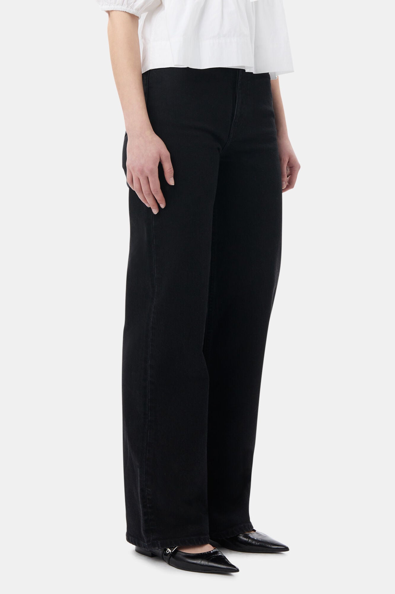 Pantalon Andi en denim - Washed Black