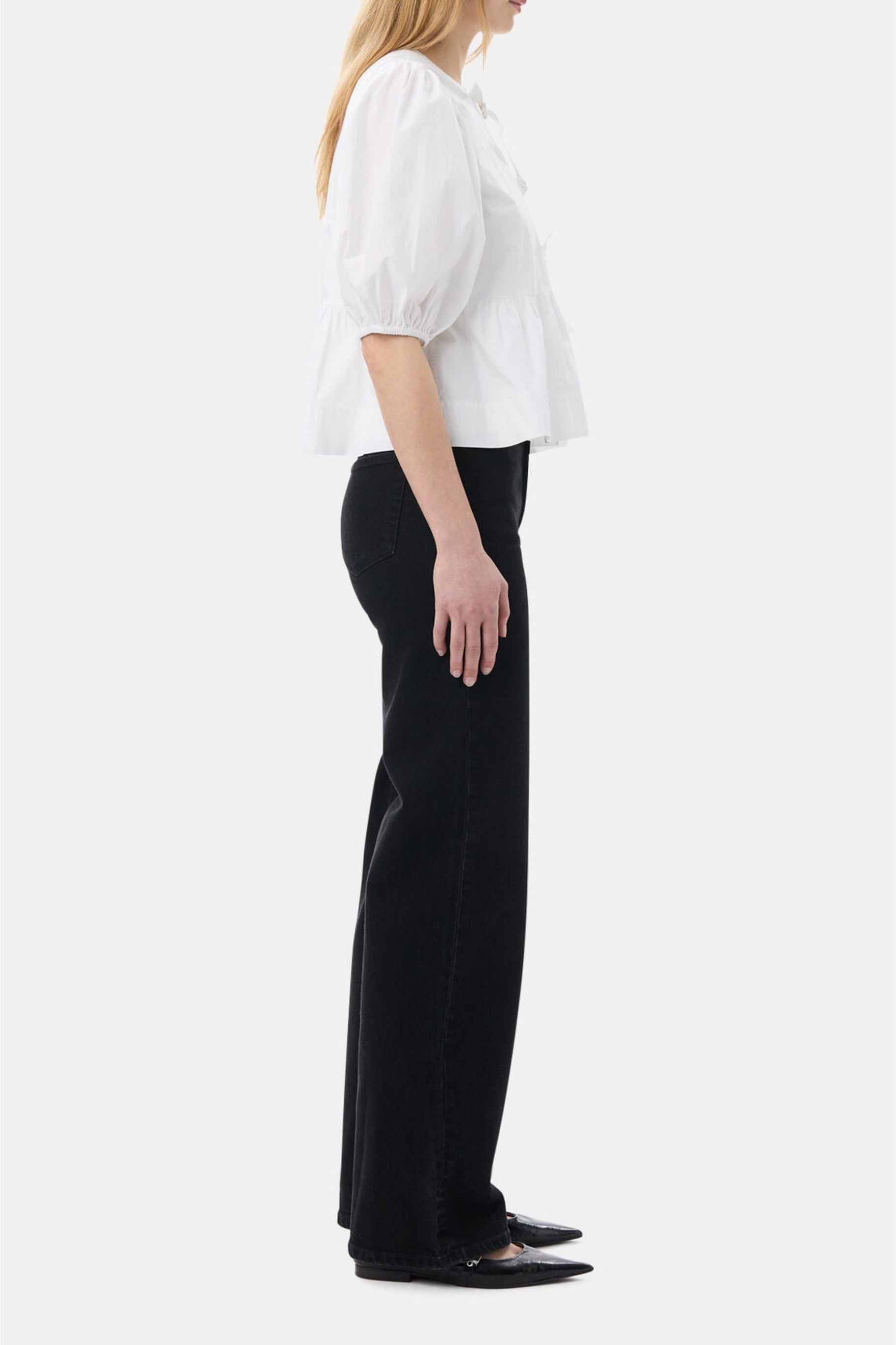 Pantalon Andi en denim - Washed Black
