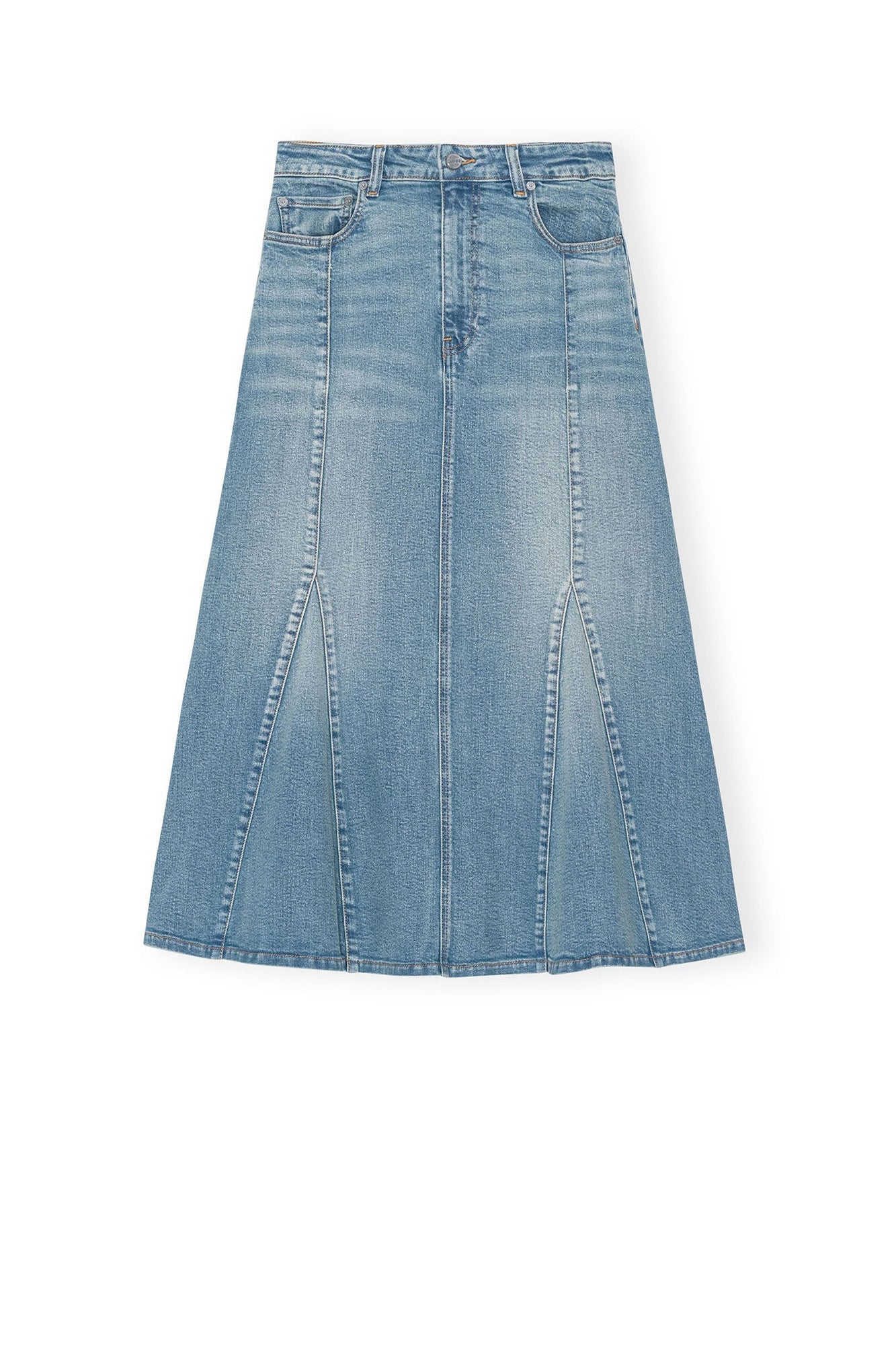 Jupe Peplum teinté en denim - Tint Wash