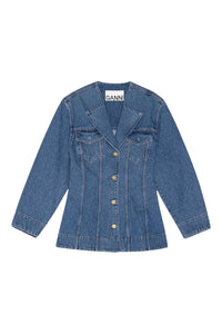 Veste à poches en denim - Mid Blue Vintage