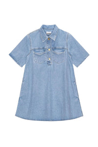 Robe courte en denim - Mid Blue Vintage