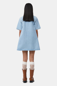 Robe courte en denim - Mid Blue Vintage
