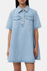 Robe courte en denim - Mid Blue Vintage