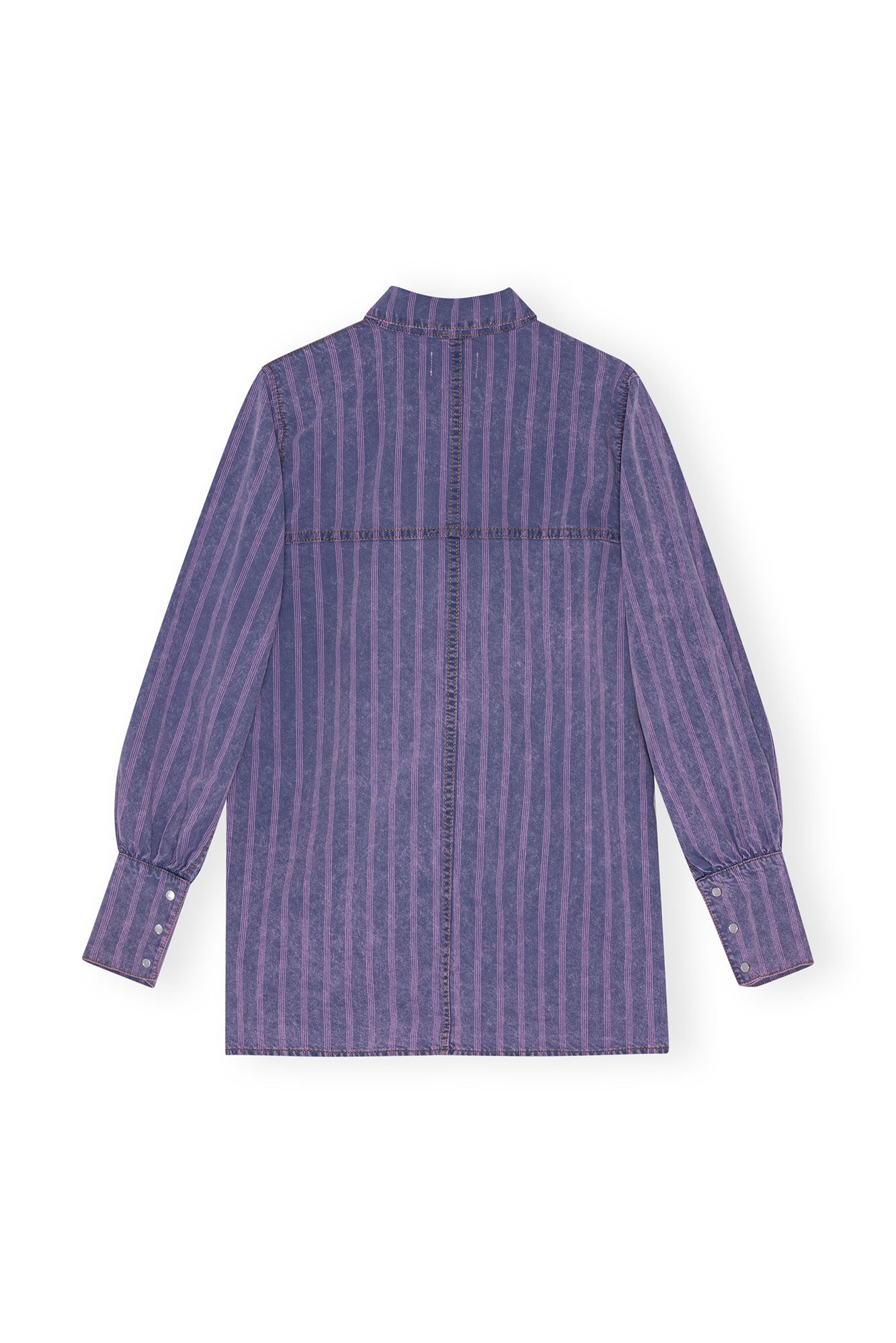 Chemise à rayures en denim - Mid Blue Stone