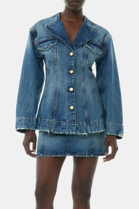Jacket with denim logo - Tint Wash