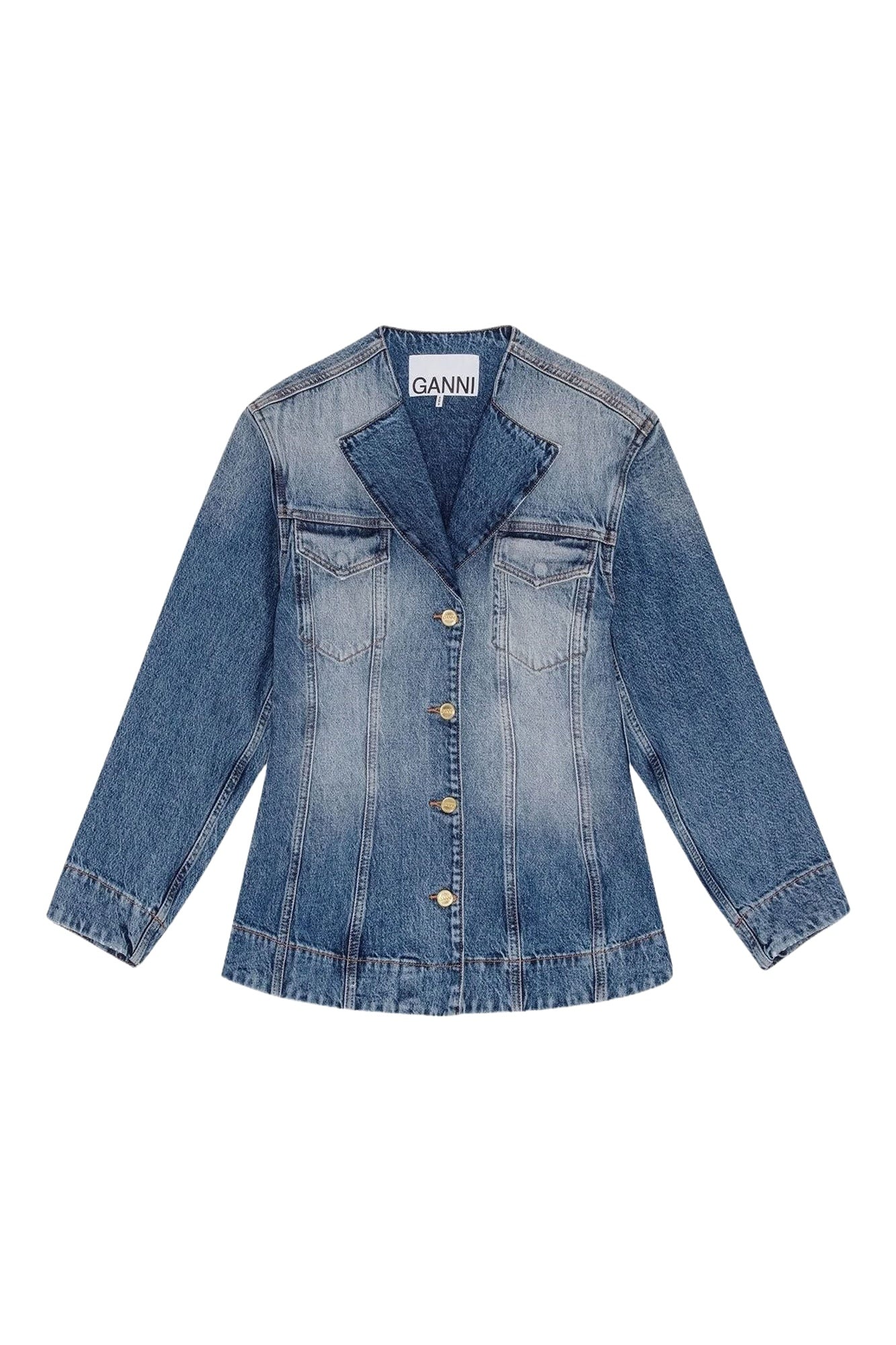 Jacket with denim logo - Tint Wash