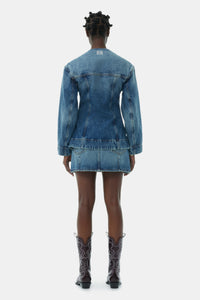 Jacket with denim logo - Tint Wash
