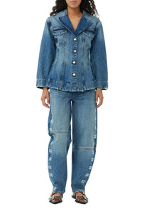 Jacket with denim logo - Tint Wash