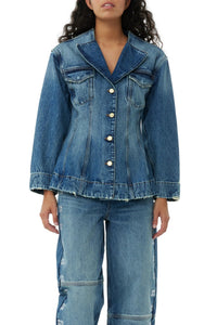 Jacket with denim logo - Tint Wash