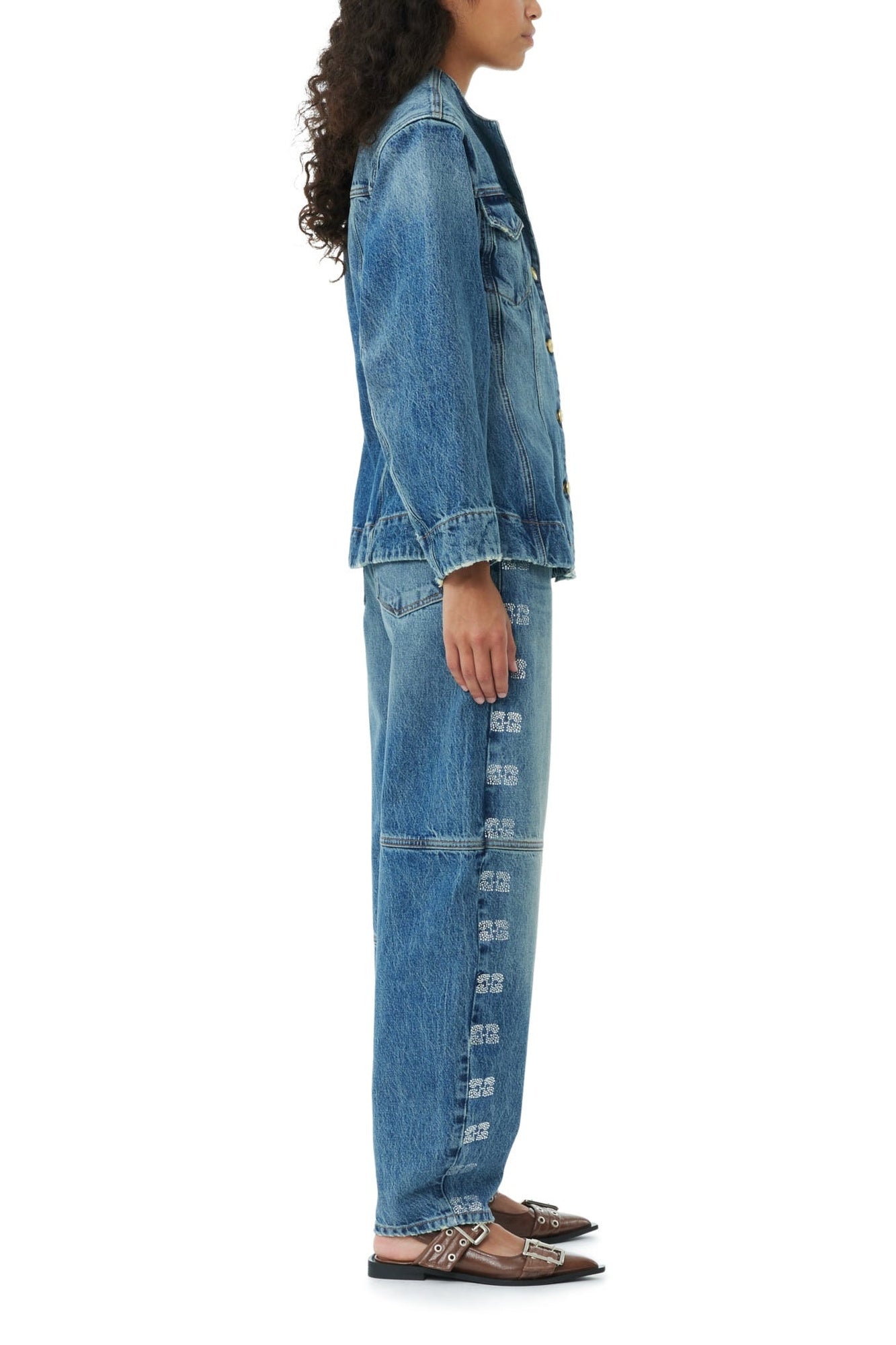 Jacket with denim logo - Tint Wash