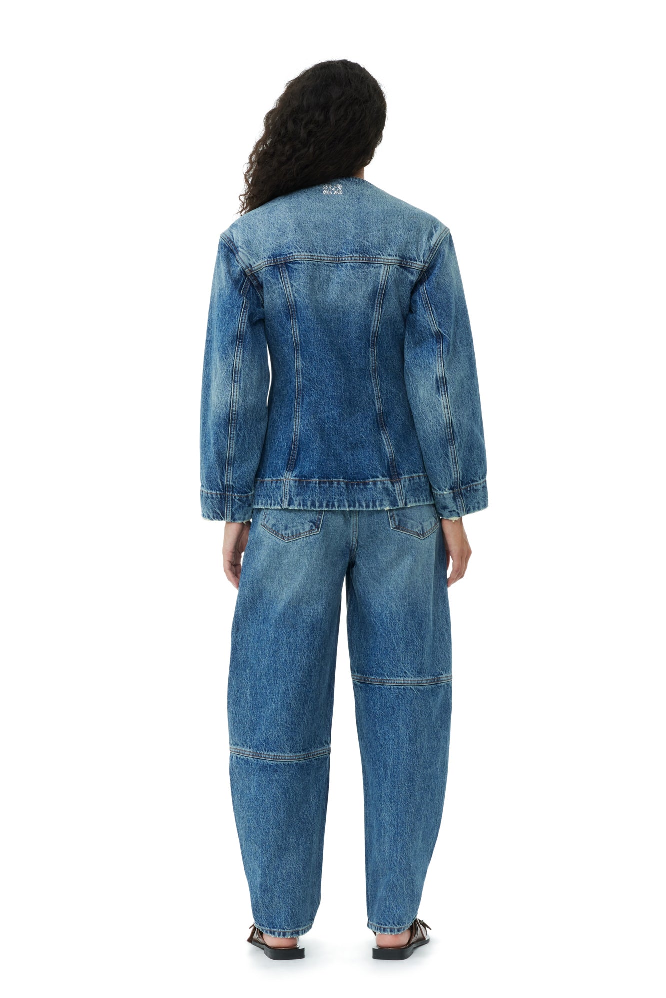 Jacket with denim logo - Tint Wash