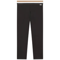Jacquard striped elastic legging - Black
