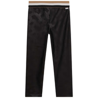 Jacquard striped elastic legging - Black