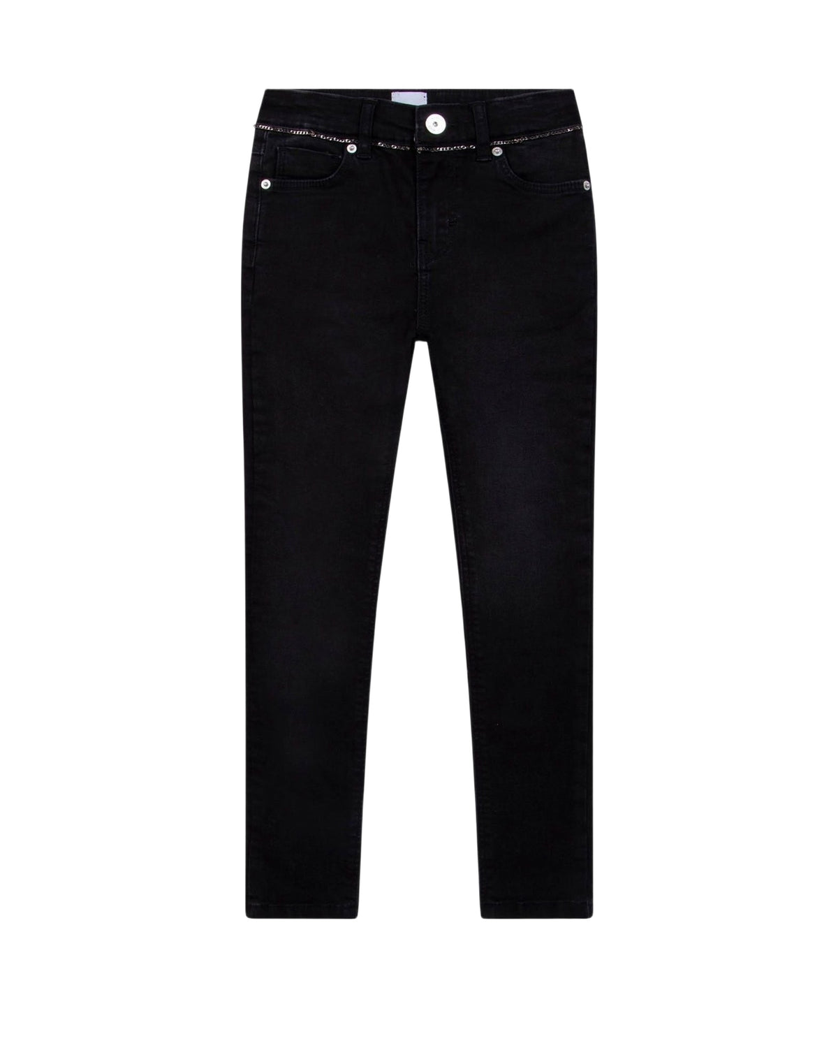 Pantalon 5 poches en denim en coton - Denim Black