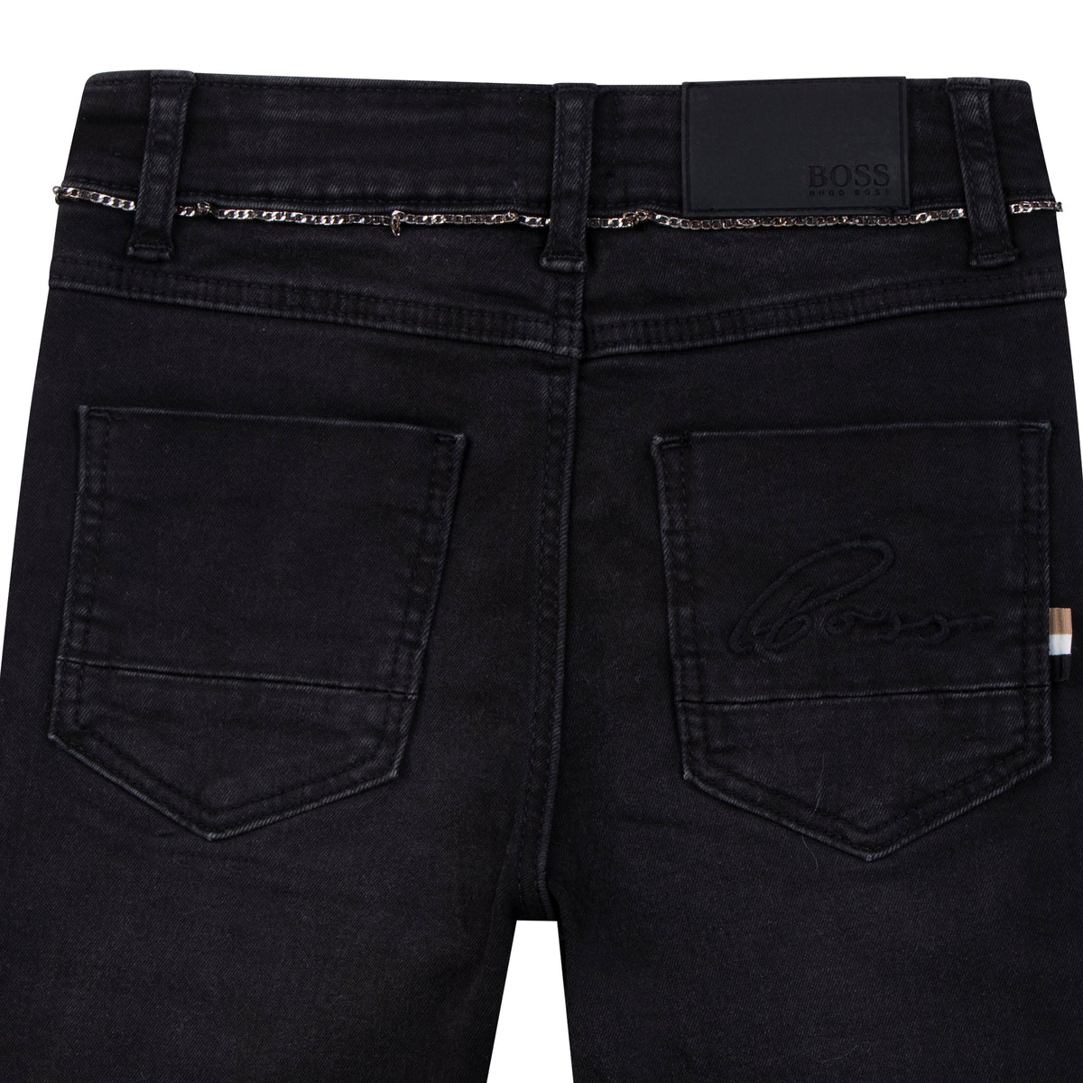 Pantalon 5 poches en denim en coton - Denim Black