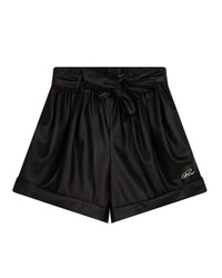 Short en effet cuir - Black