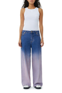 Pantalon large en denim - Bleach