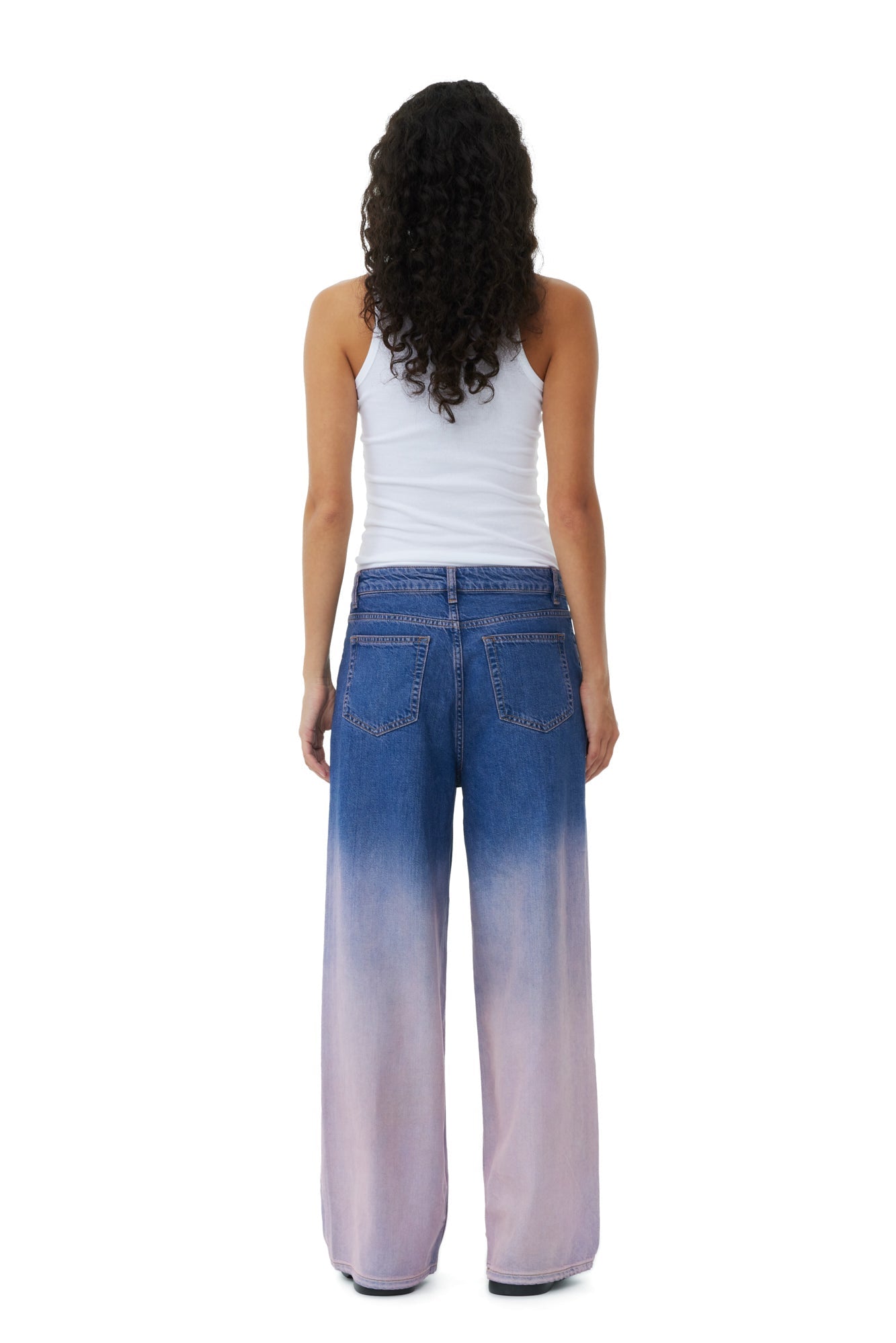 Pantalon large en denim - Bleach