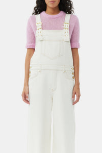 Salopette Heavy en denim - Egret