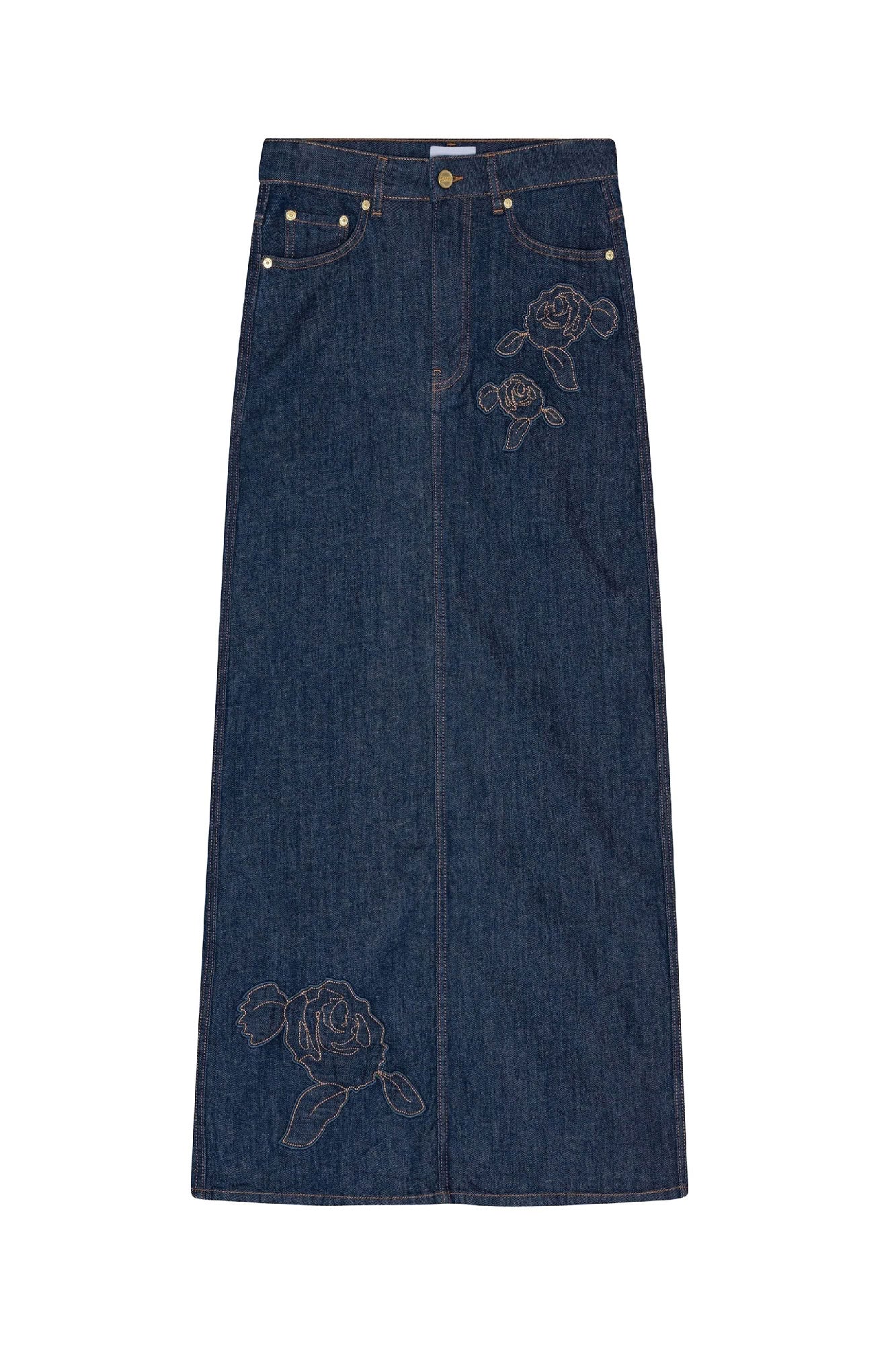 Jupe longue en denim - Rinse