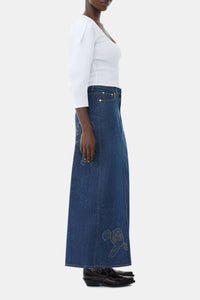 Jupe longue en denim - Rinse