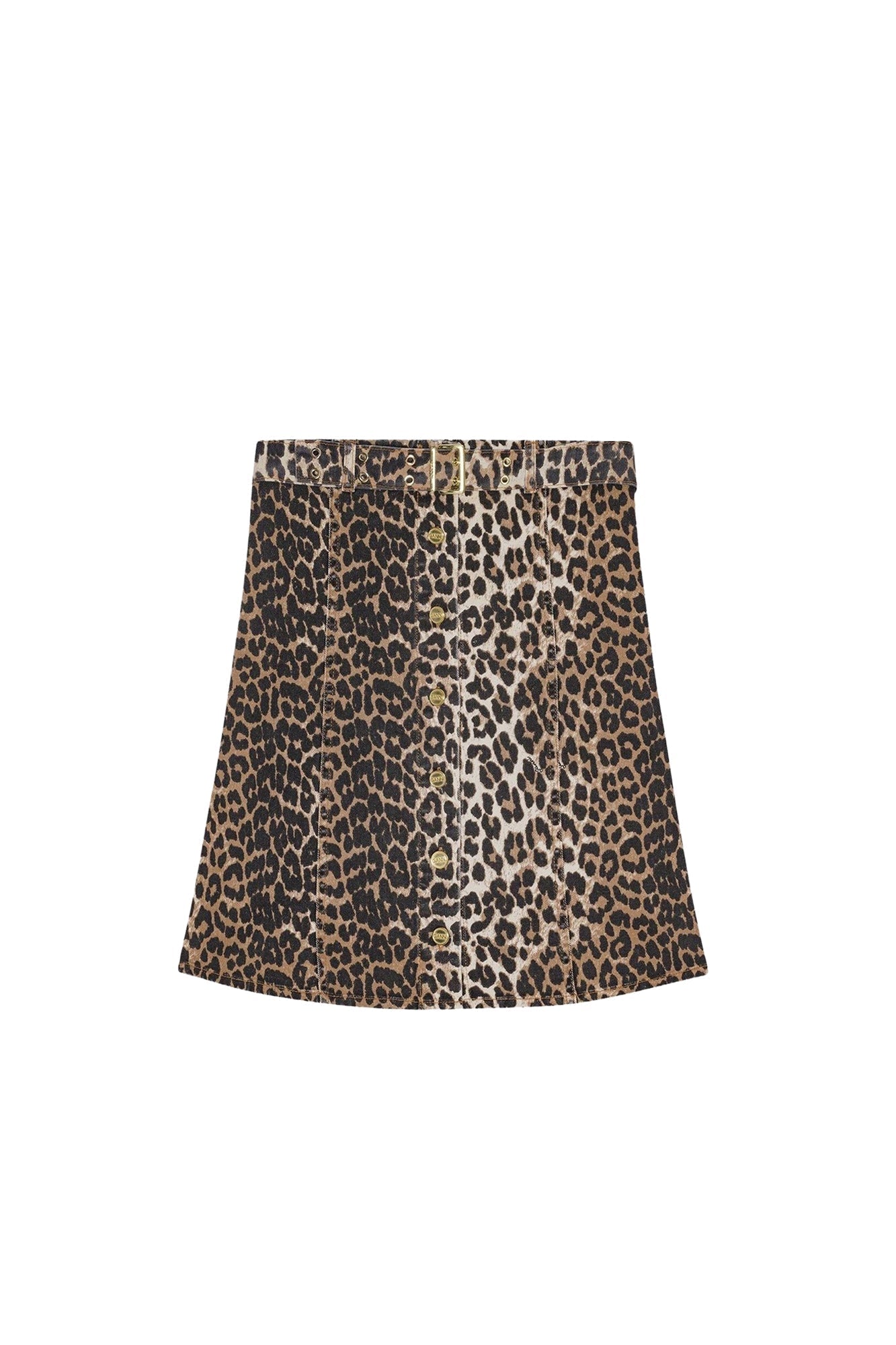 Bustier imprimé en denim - Leopard