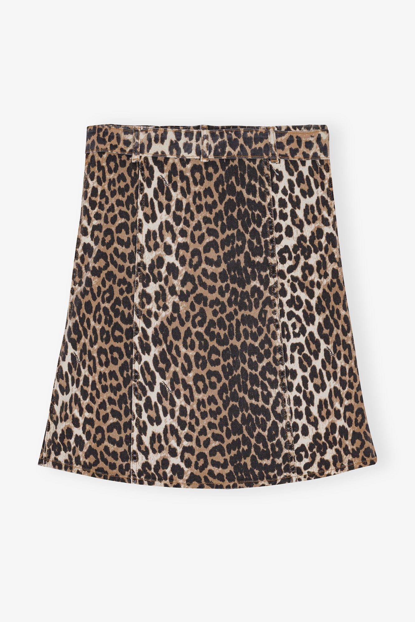 Bustier imprimé en denim - Leopard