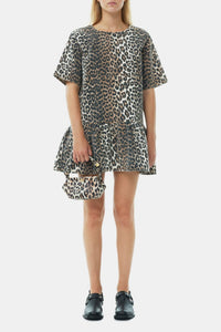 Robe courte à imprimé animal - Leopard