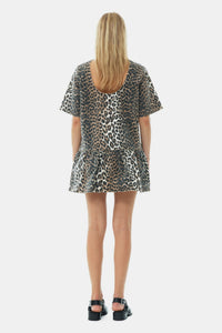 Robe courte à imprimé animal - Leopard