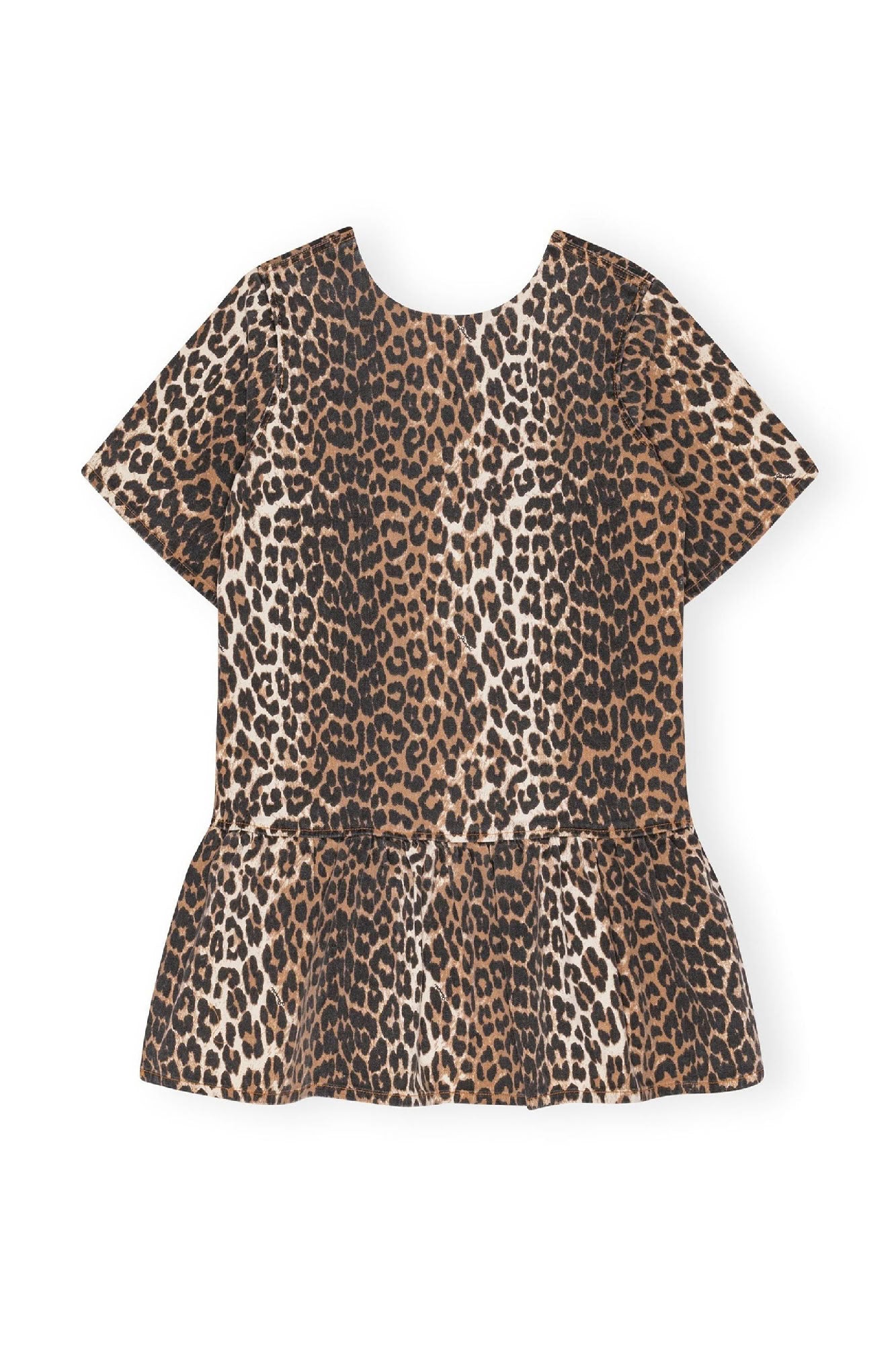 Robe courte à imprimé animal - Leopard