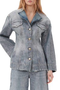 Veste boutonnée en denim - Tint Wash