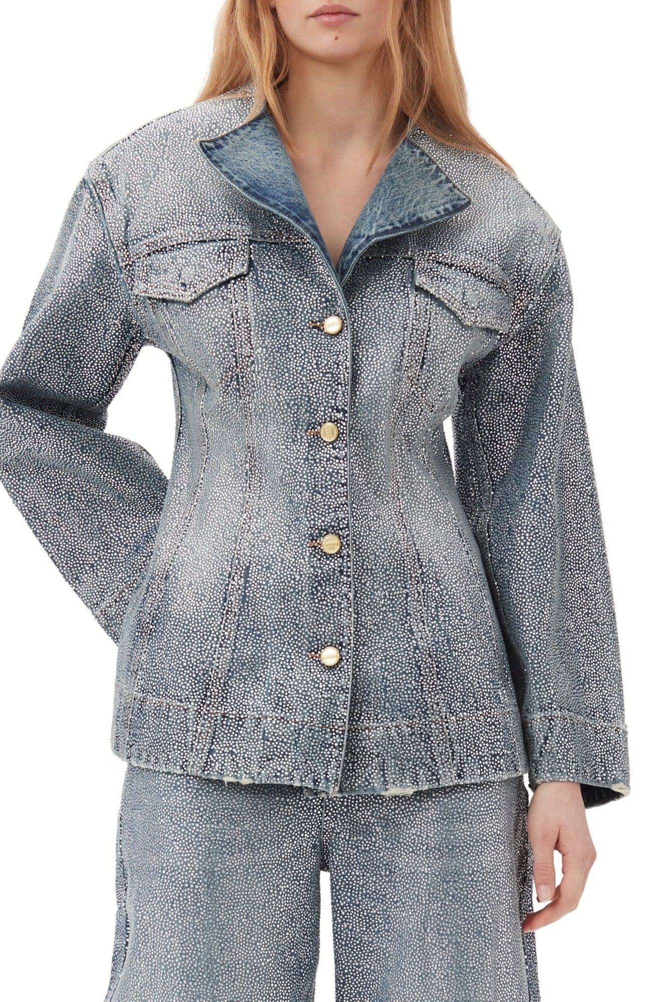 Veste boutonnée en denim - Tint Wash