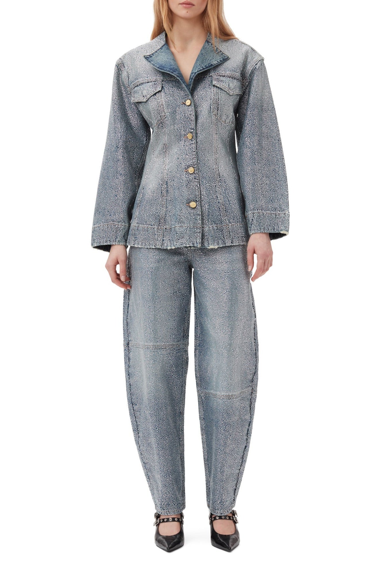 Veste boutonnée en denim - Tint Wash