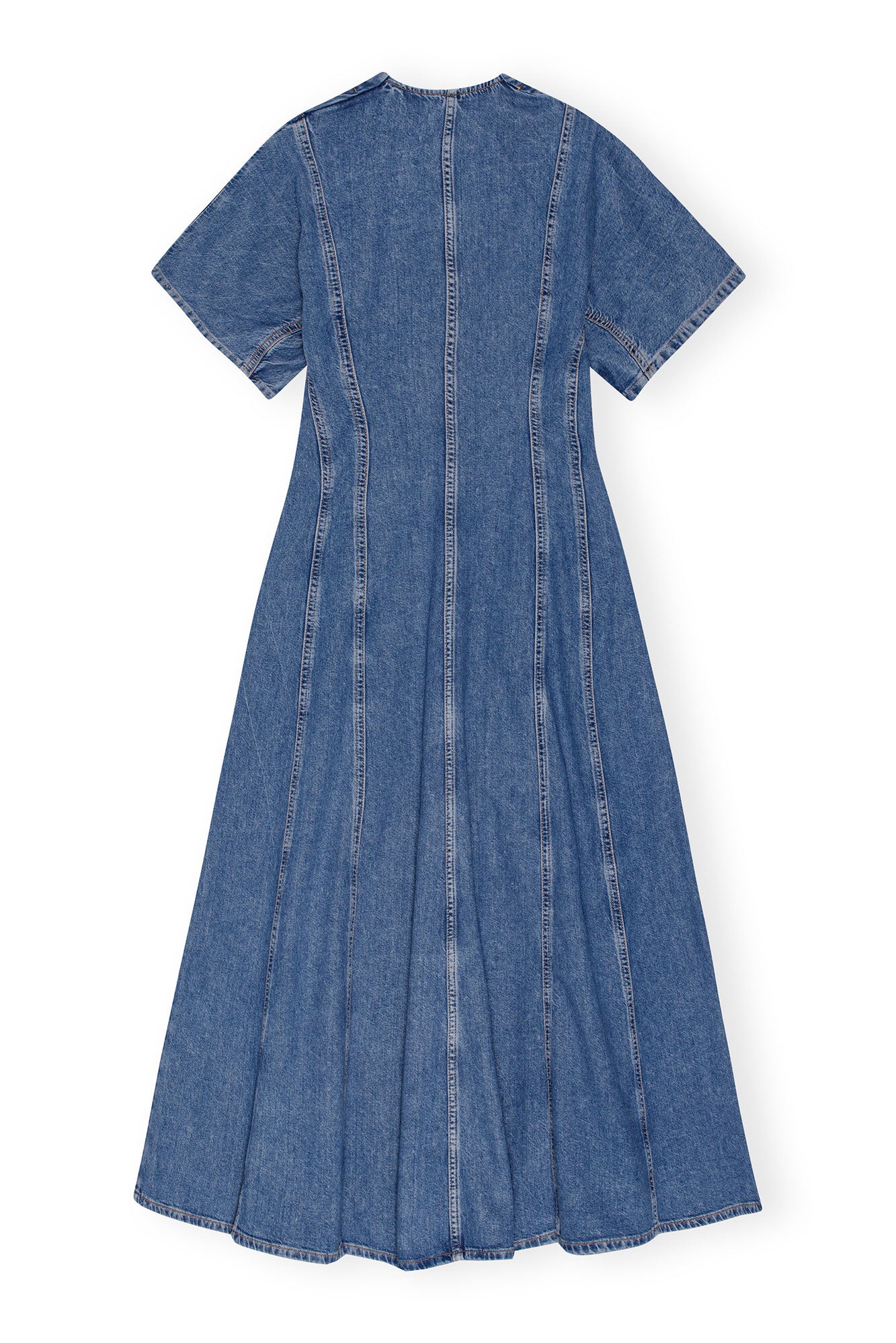 Robe longue en denim - Mid Blue Stone