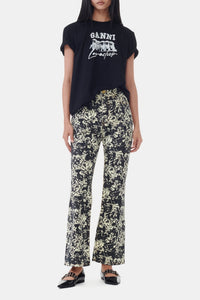 Pantalon imprimé Betzy en denim - Flan