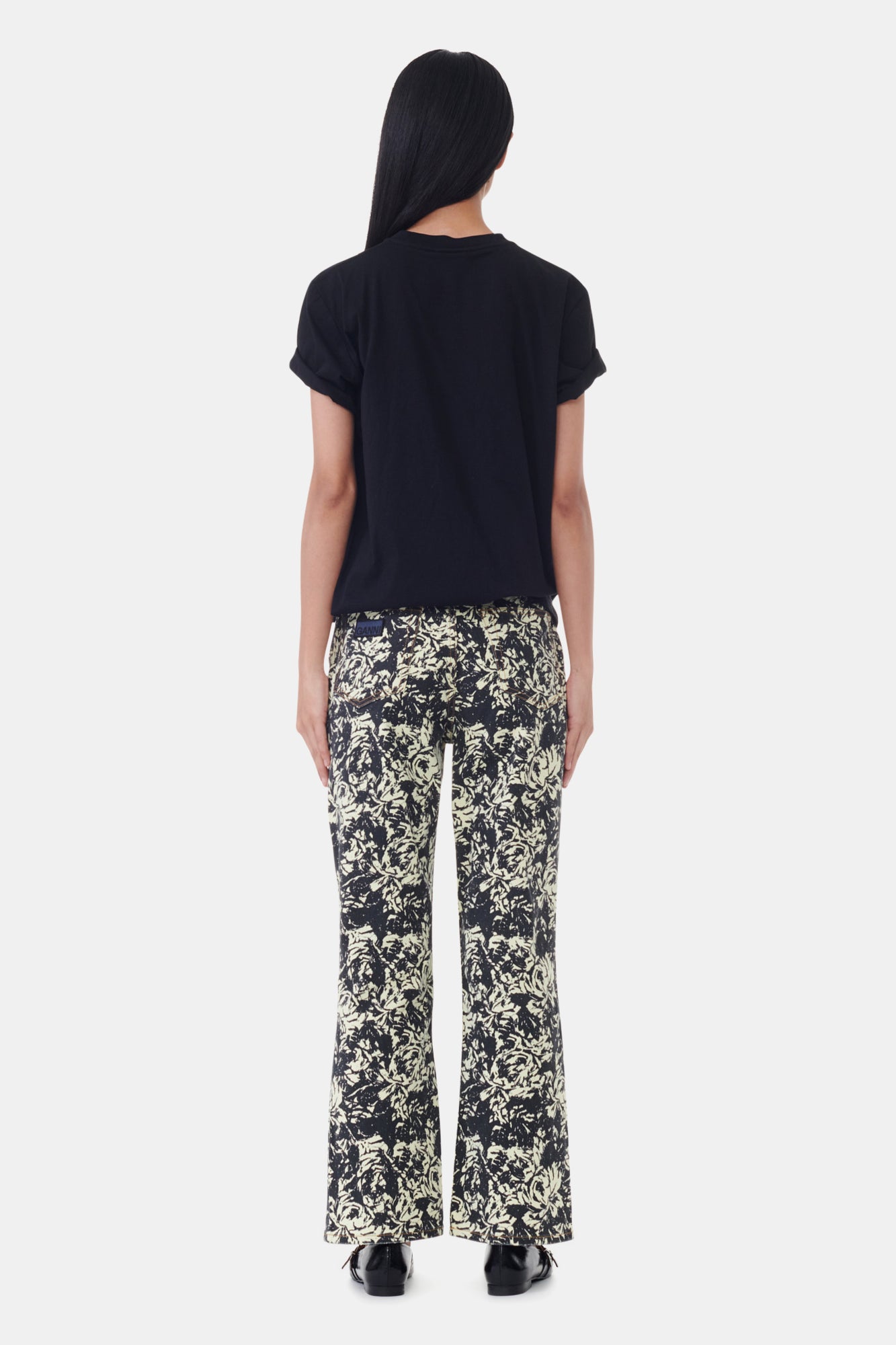 Pantalon imprimé Betzy en denim - Flan