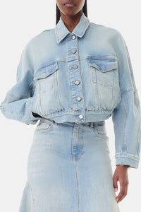 Veste bomber en denim - Tint Wash
