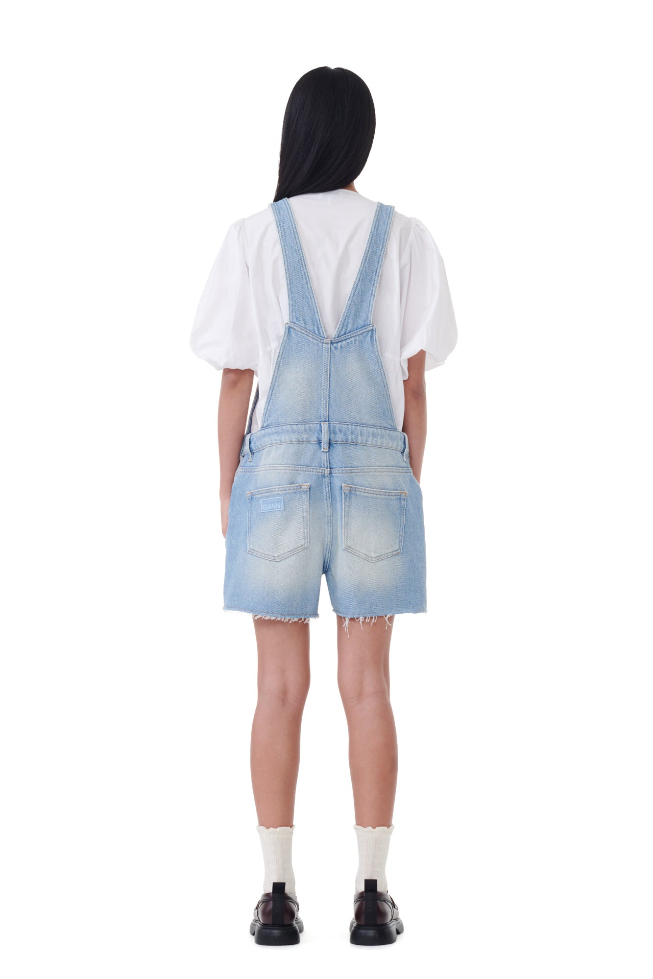 Salopette short en denim - Tint Wash