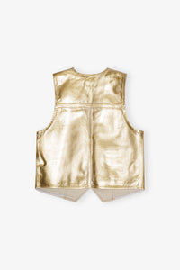 Gilet irrisé en denim - Egret