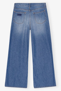 Pantalon large en denim - Mid Blue Vintage