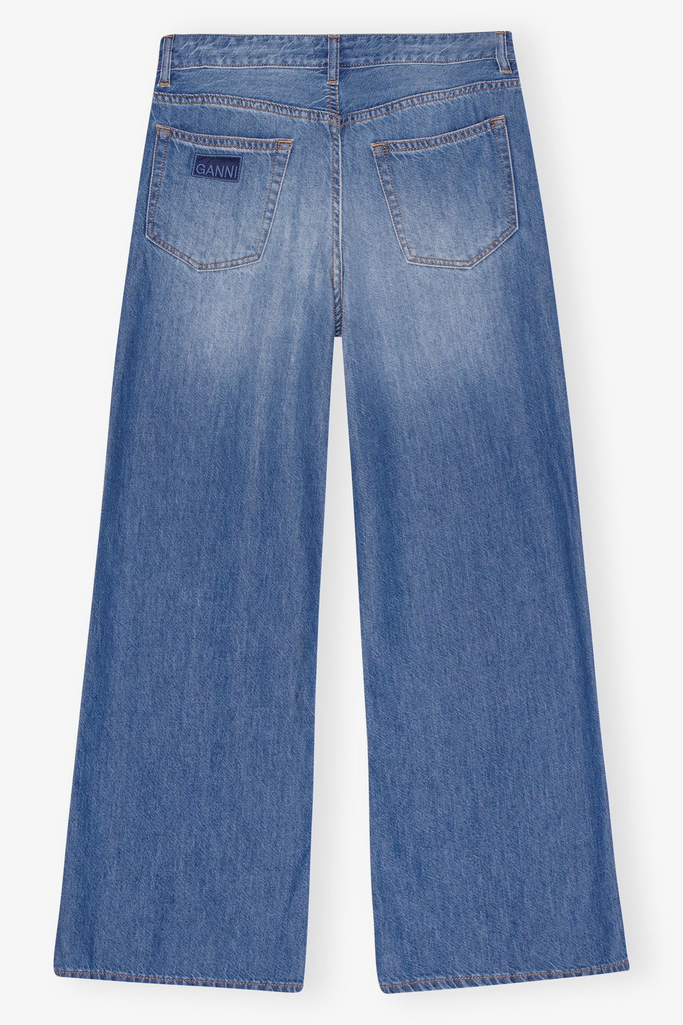 Pantalon large en denim - Mid Blue Vintage