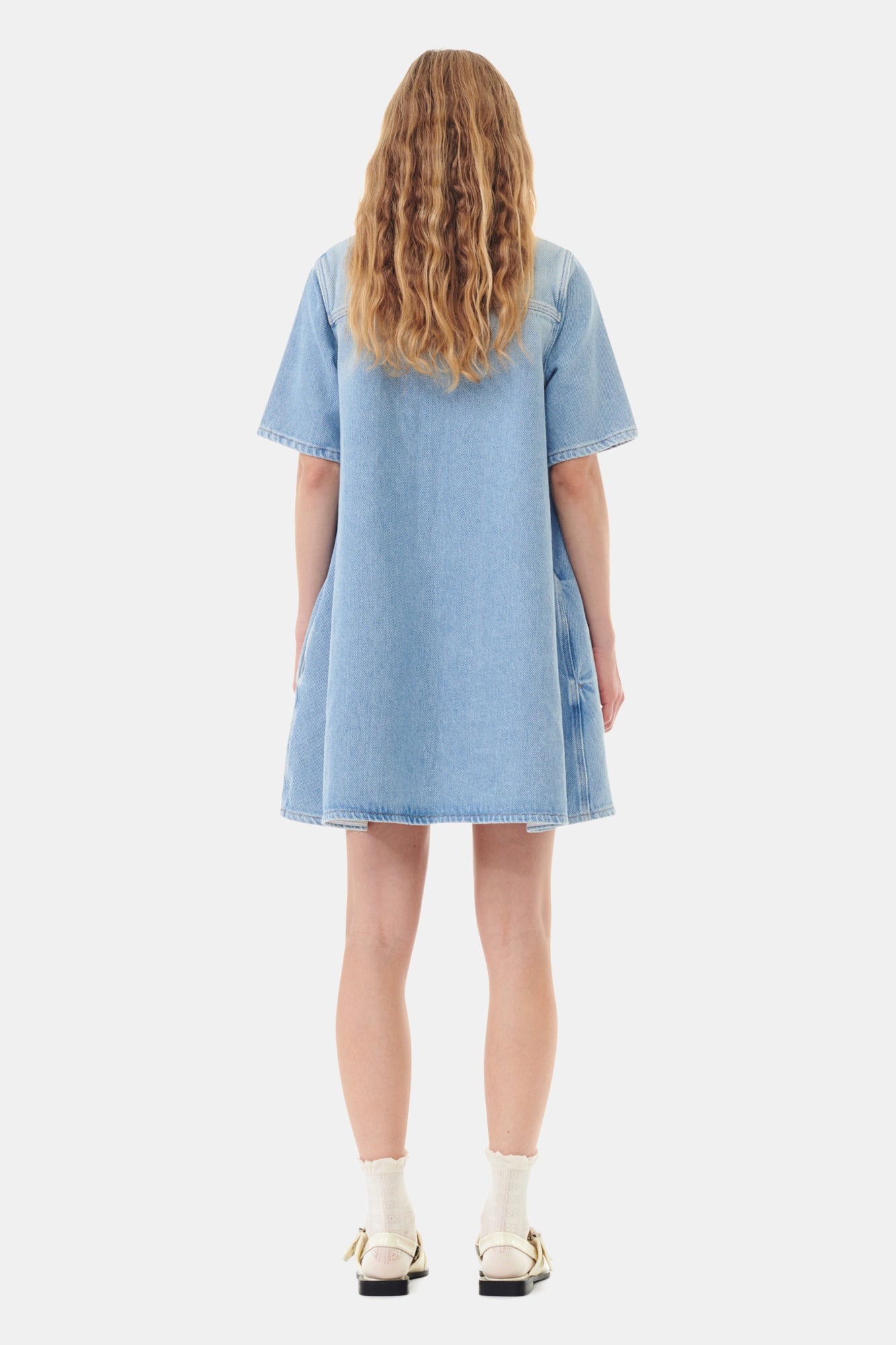 Robe courte en denim - Tint Wash