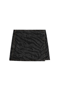Jupe courte en denim - Black