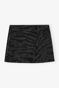 Jupe courte en denim - Black