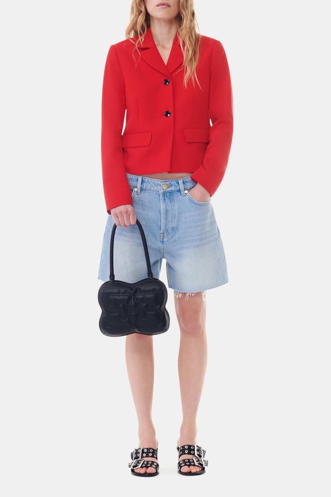 Short à bords francs en denim - Tint Wash