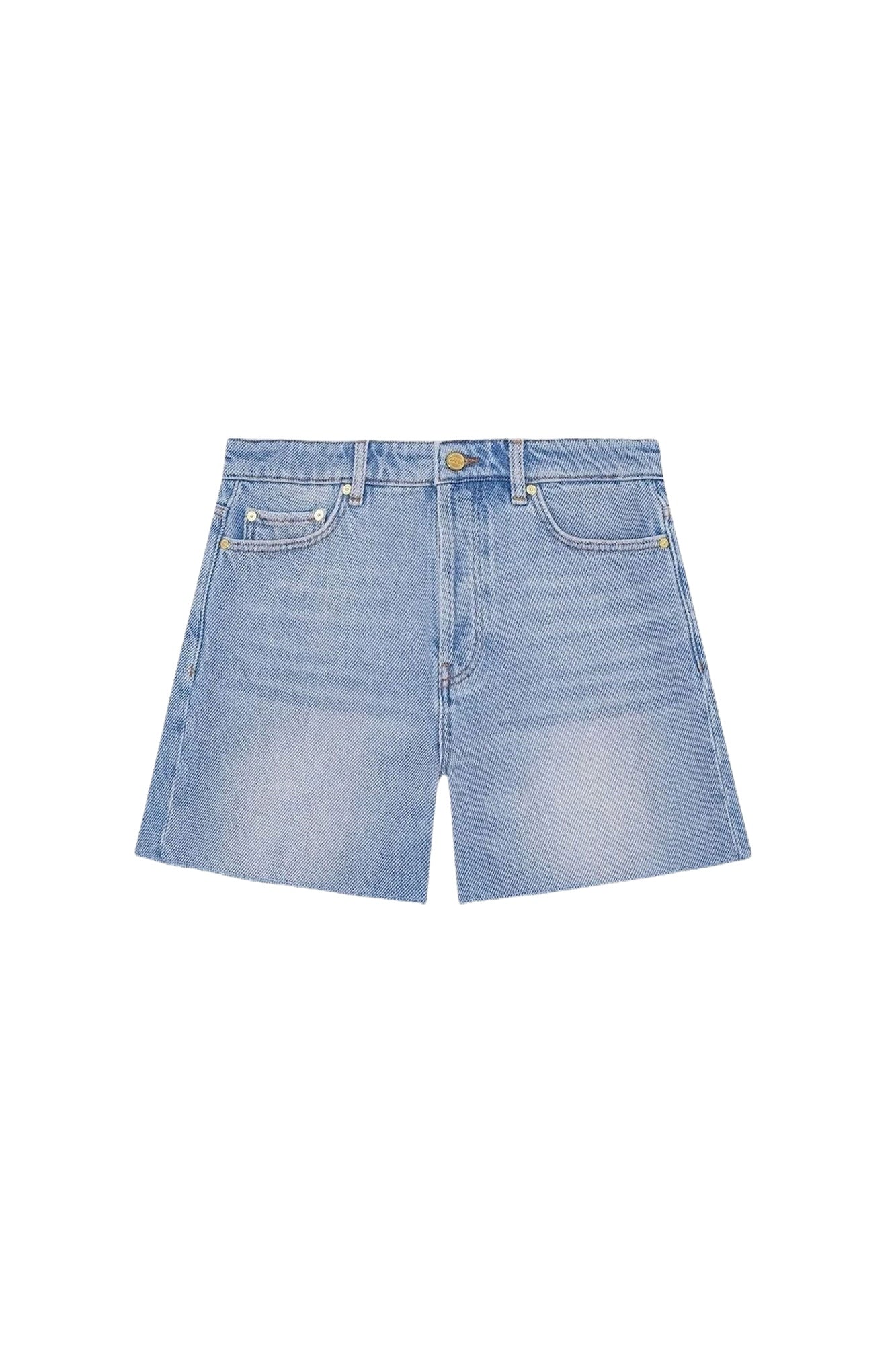 Short à bords francs en denim - Tint Wash