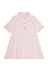 Robe courte en denim - Mauve Chalk